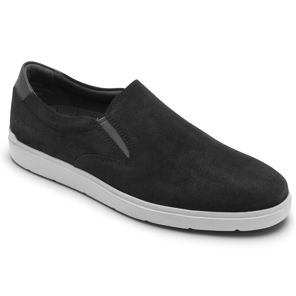 Rockport Sneakers For Mens Dark Grey - Total Motion Lite Slip-On - LQ4037912